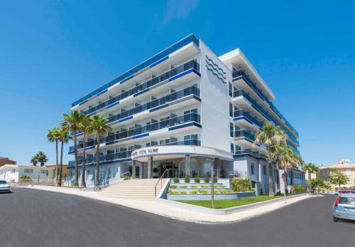 a rendering of a building on a street at Hotel Vista Park in Can Picafort