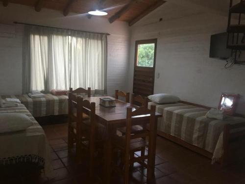 Χώρος καθιστικού στο Cabañas Las Victorias