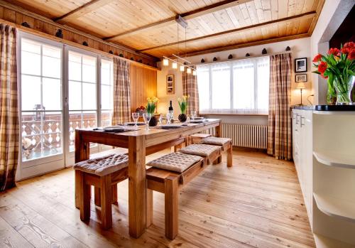 Posezení v ubytování Chalet Im Wieselti