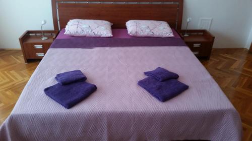 Ein Bett oder Betten in einem Zimmer der Unterkunft Apartman Zara