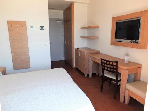 Katil atau katil-katil dalam bilik di Hotel Miramare