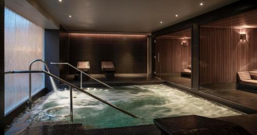 a jacuzzi tub in a hotel room at The Gleneagles Hotel in Auchterarder