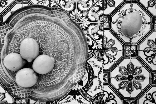 three eggs in a glass bowl on a table at Nova Luxury Suites in Pirgos