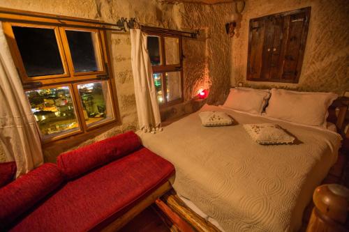 Katil atau katil-katil dalam bilik di Koza Cave Hotel