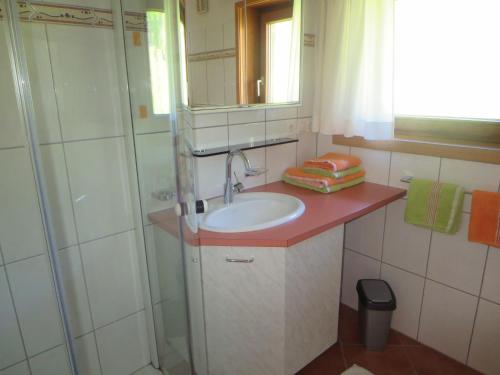 Kúpeľňa v ubytovaní Haus Manser