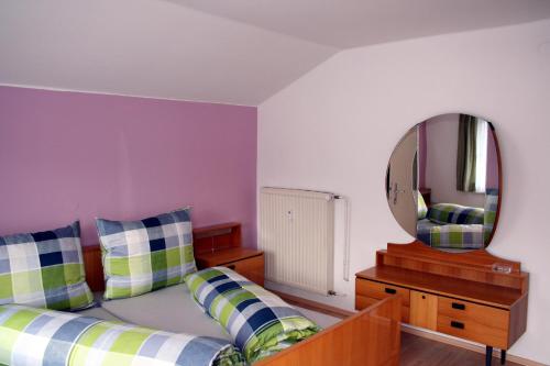 Ένα ή περισσότερα κρεβάτια σε δωμάτιο στο Appartements-Christian