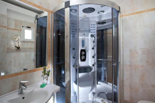 Koupelna v ubytování Hotel Ambasciatori