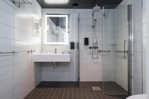 Kylpyhuone majoituspaikassa Thon Hotel Spectrum