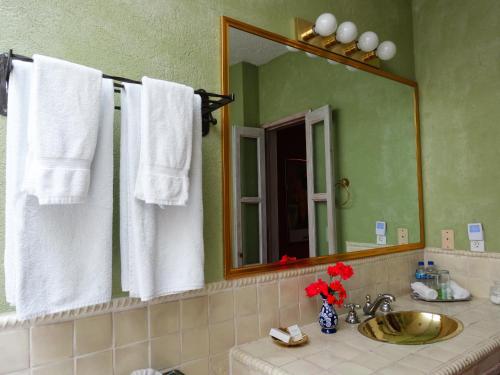 Koupelna v ubytování Casa Calderoni