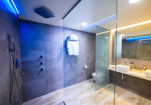 Koupelna v ubytování Hotel Levante