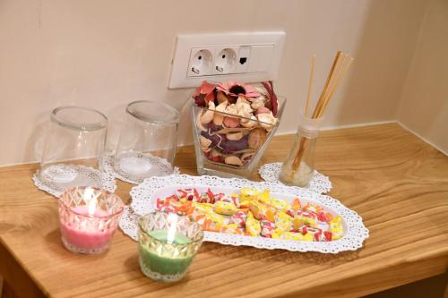 ゲストハウスの敷地内または近くでの食事または食べ物