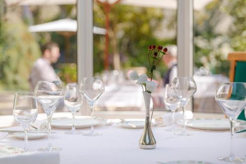 En restaurant eller et andet spisested på Hotel de France