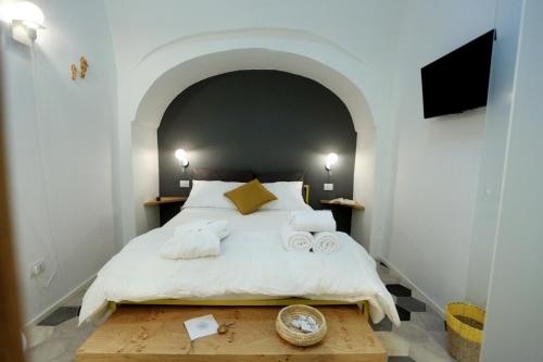 Cama o camas de una habitación en FONTEblu B&B