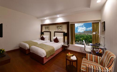 Katil atau katil-katil dalam bilik di Lords Inn Jodhpur