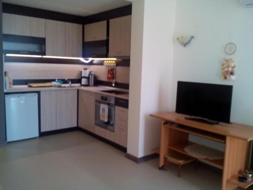 Dapur atau dapur kecil di Byala Relax Apartments