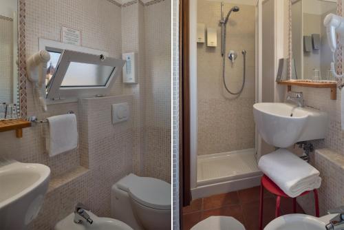 Bilik mandi di Hotel Kursaal & Ausonia