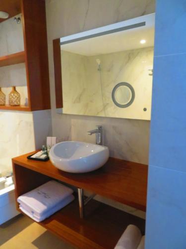 Koupelna v ubytování HOTEL MAÑET
