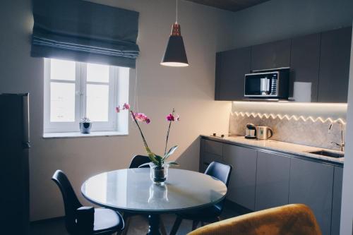 Kuchyň nebo kuchyňský kout v ubytování Sally Port Suites