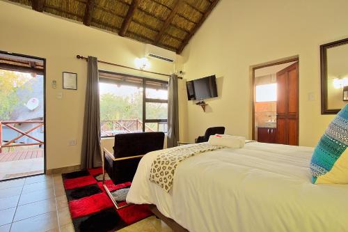Katil atau katil-katil dalam bilik di Royal Marlothi Kruger Safari Lodge and Spa