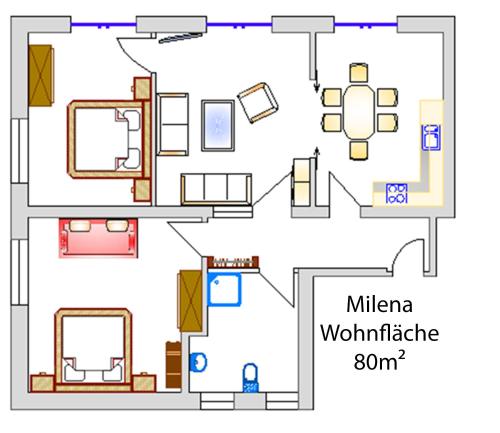 Pelan lantai bagi Schweizer Haus Wippra