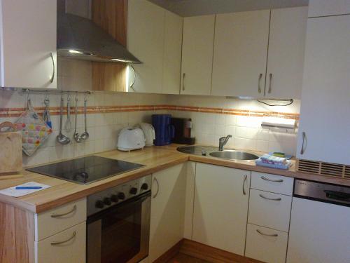 Kuchyň nebo kuchyňský kout v ubytování Ferienhaus Elisabeth