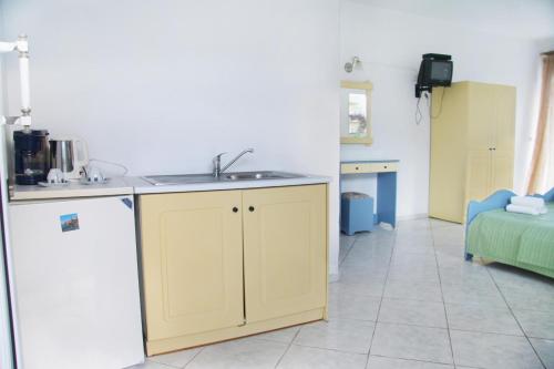 Dapur atau dapur kecil di Kleanthis Apartments
