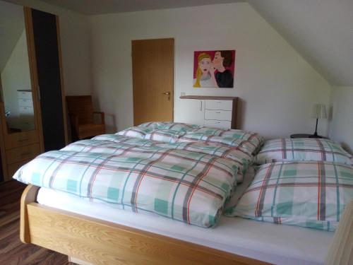 Ένα ή περισσότερα κρεβάτια σε δωμάτιο στο Apartment am Vechtesee