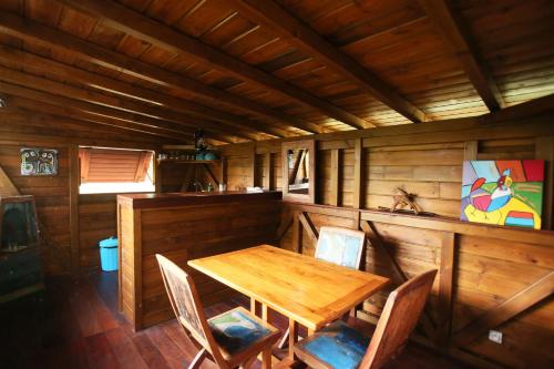Area soggiorno di Les Bananes Vertes Ecolodges