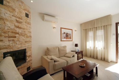 Χώρος καθιστικού στο Apartamentos Ardales