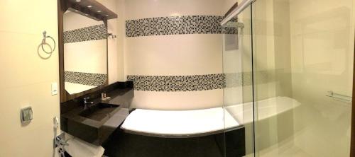Phòng tắm tại Hotel Dolomiti Caravaggio