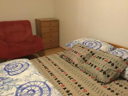 Una cama o camas en una habitación de Lydiavi
