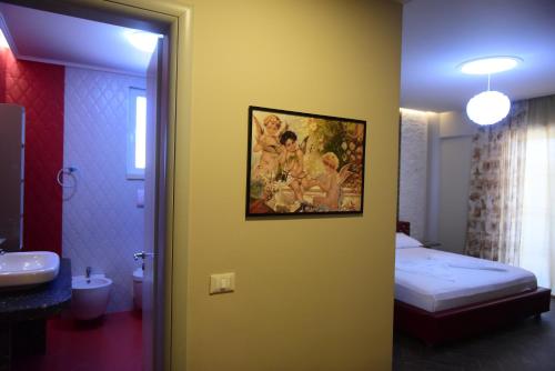 Koupelna v ubytování Villamaria Hotel
