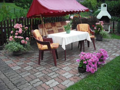 Jardín al aire libre en Pension Möhring