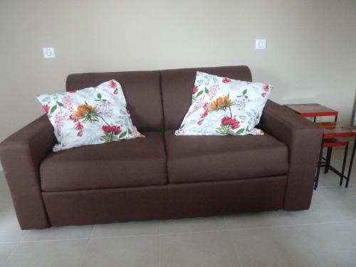 Χώρος καθιστικού στο Gîte Cosy Grand confort dans un écrin de verdure