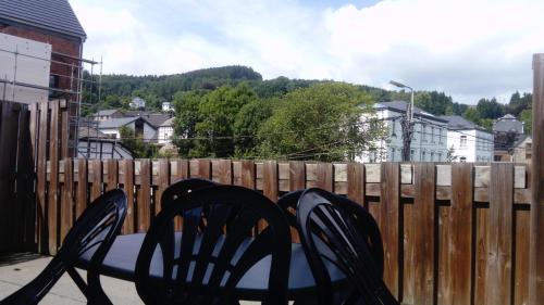 Vue générale sur la montagne ou vue sur la montagne depuis l'appartement