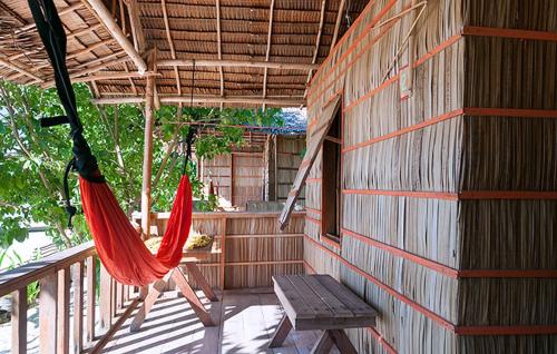 Balkón nebo terasa v ubytování Mambetron Homestay Raja Ampat