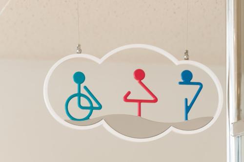 a cloud with different types of people on it at RJ Hotel Naha in Naha