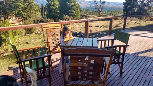 Balkoni atau teres di La Azotea cabañas & suites