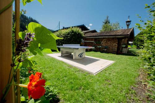 Aparthotel Steger Wagrainにある庭