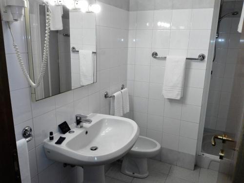 Koupelna v ubytování Hotel Motel Est