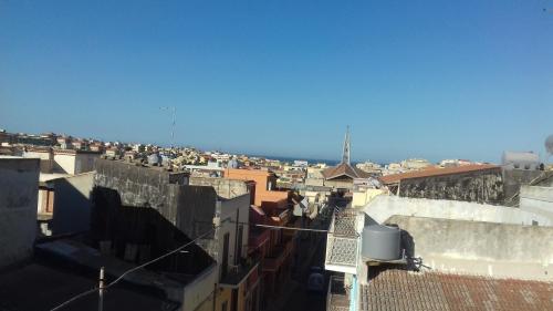 an aerial view of a city with buildings at Appartamento mare blu Pachino in Pachino