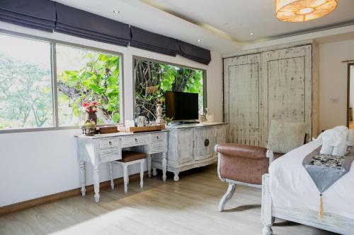 Χώρος καθιστικού στο E-Outfitting Doikham Resort
