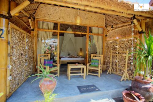 Patio nebo venkovní prostory v ubytování Bambu Cottages