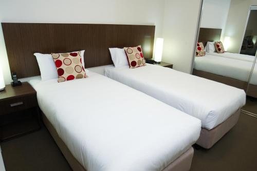 Cama o camas de una habitación en Quest Shepparton