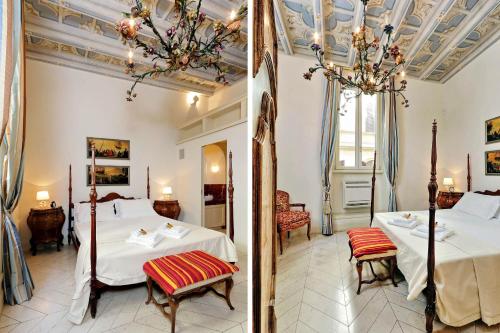 Posteľ alebo postele v izbe v ubytovaní Boccaccio 22