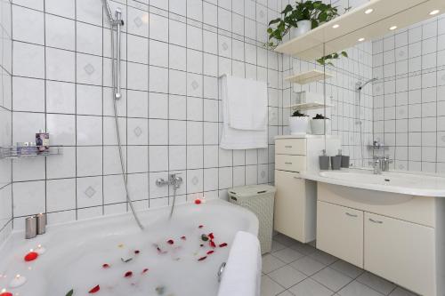 Koupelna v ubytování Villa Dalmatian