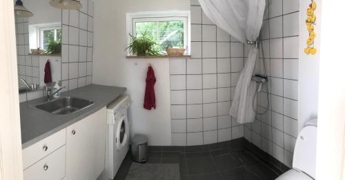 Eldhús eða eldhúskrókur á Langø Feriecenter - Sea View