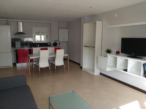 Kuchyňa alebo kuchynka v ubytovaní Apartamento Comedias