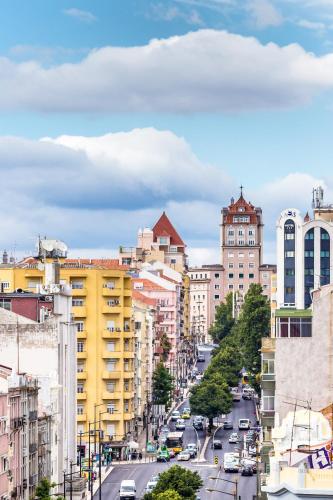 Linna Lissabon üldine vaade või majutusasutusest Empire Lisbon Hotel pildistatud vaade