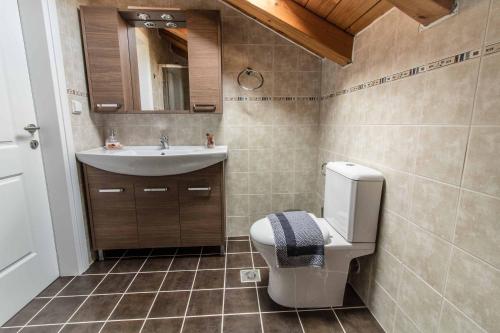 A bathroom at Villa Antikleia